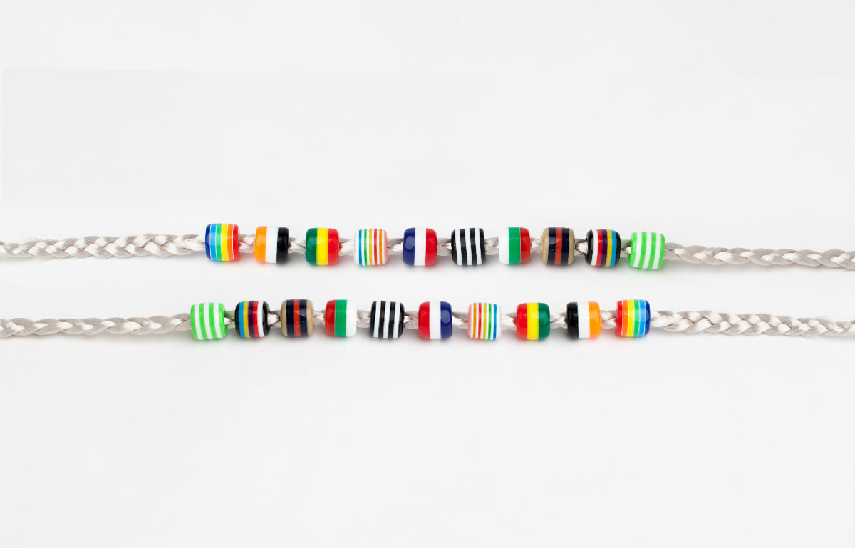 Hair pearl plastic small colored AFROline-1