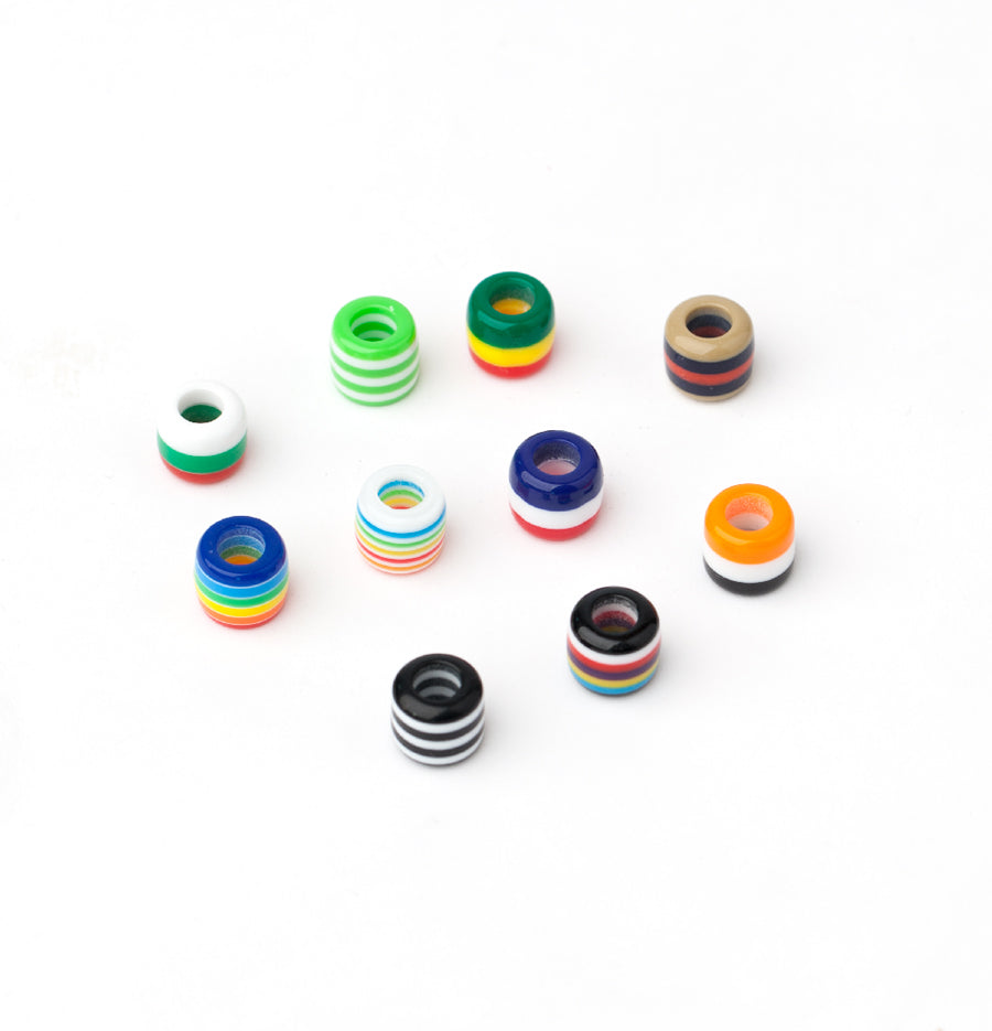 Hair pearl plastic small colored AFROline-0